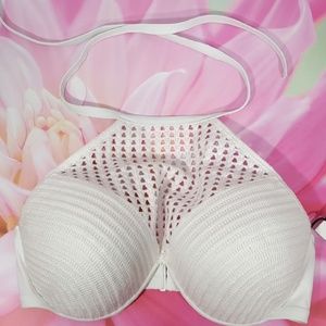 Shade & Shore Swim Top Size 38D White Padded